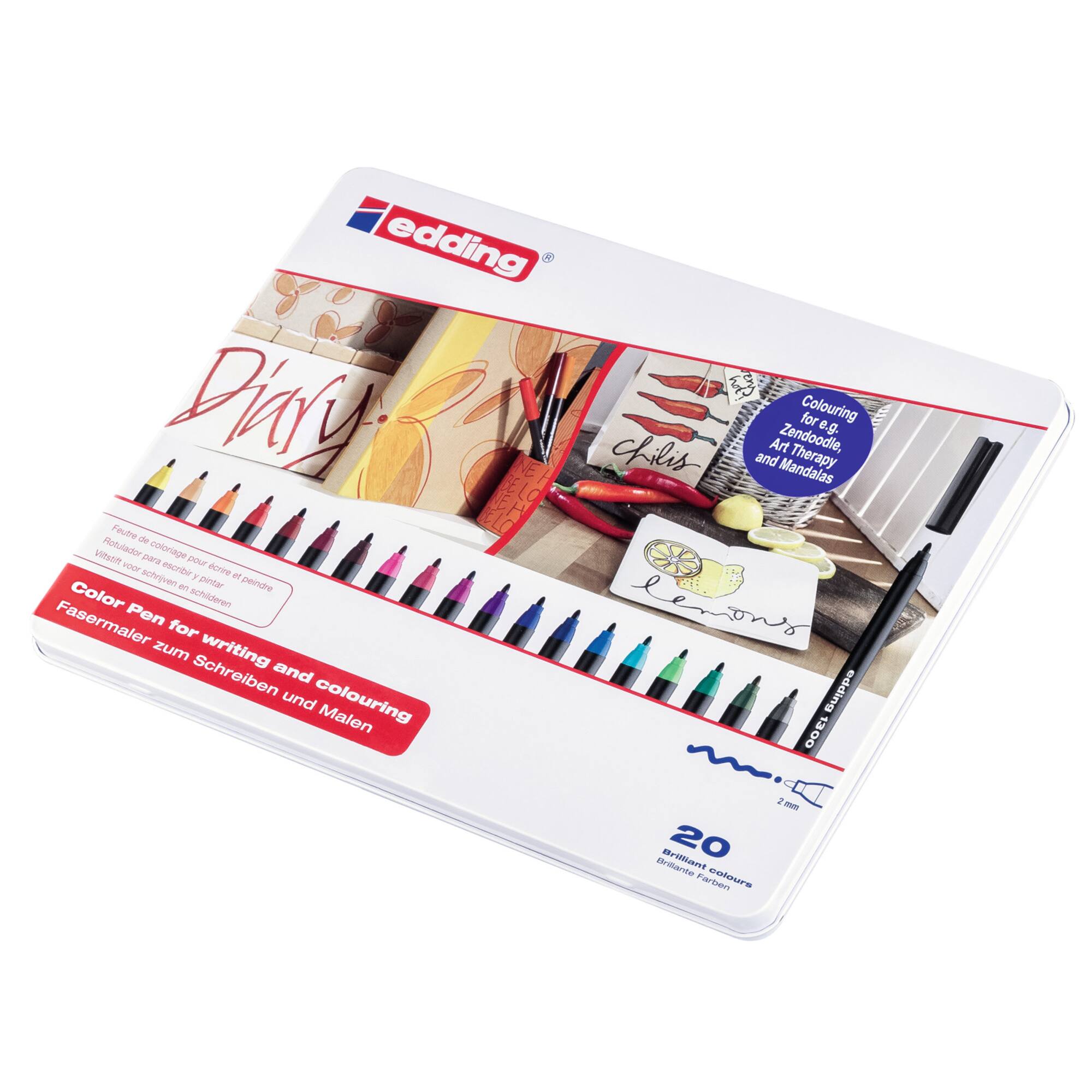 edding® 1300 Color Fiber Pen Set, 20ct.